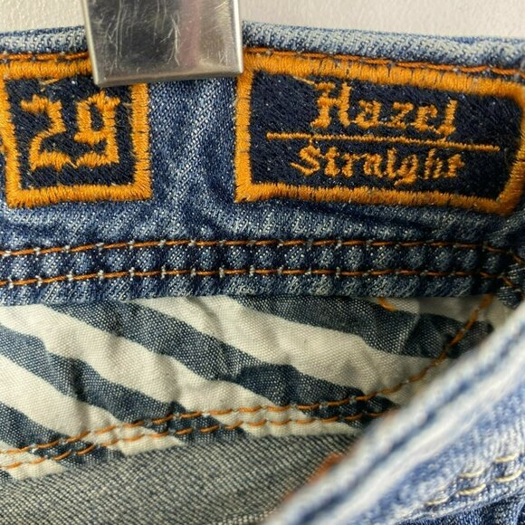 Rock Revival Jeans Hazel Straight Denim Blue Flap Pockets Womens Size 29 x 29 - Picture 5 of 7